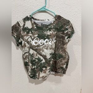 Camo crop top